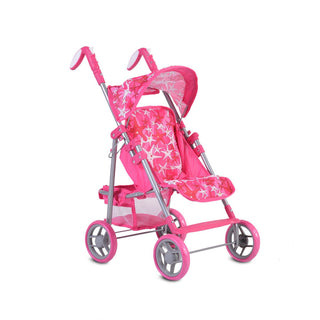Carrito de muñecas con respaldo ajustable Estrellas - Kokolindo