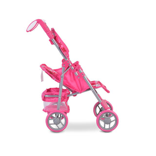 Carrito de muñecas con respaldo ajustable Estrellas - Kokolindo