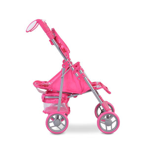 Carrito de muñecas con respaldo ajustable Estrellas - Kokolindo