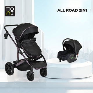 Cochecito convertible 2 en 1 All Road Negro - Kokolindo
