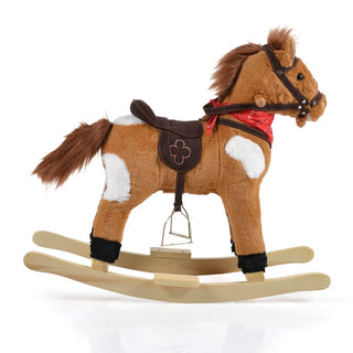 +Plush rocking horse Thunder khaki WJ - 001 - Kokolindo