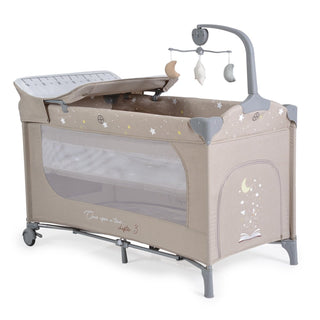 Cuna de viaje Once upon a time 3 beige - Kokolindo