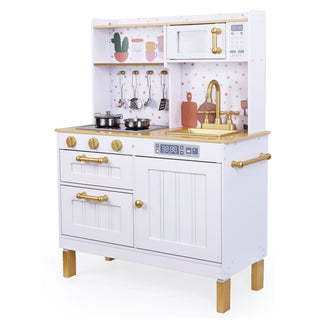 +Wooden Play Kitchen (with 7 cookware) - 7275 - Kokolindo