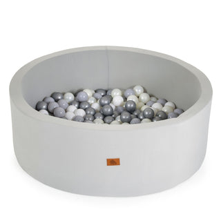 Piscina de bolas BP02 - 5 con 200 bolas gris - Kokolindo
