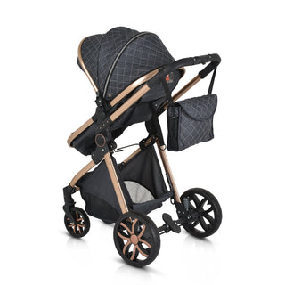Cochecito convertible Alma Negro - Kokolindo
