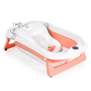 Set de baño con bañera plegable Balena rosa - Kokolindo