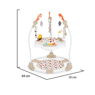 +Saltador con actividades Magic fun Beige - Kokolindo