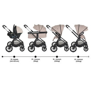 Cochecito 3 in 1 Joker Beige - Kokolindo