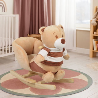 +Plush rocking animal Bear khaki WJ - 635 - Kokolindo