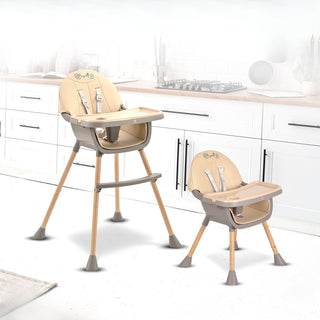+High chair Biscotti 2 in 1 beige - Kokolindo