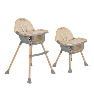 +High chair Biscotti 2 in 1 beige - Kokolindo