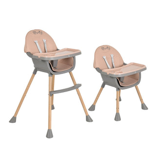 +High chair Biscotti 2 in 1 pink - Kokolindo