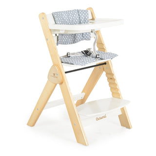 +Wooden high chair Caramel white - Kokolindo