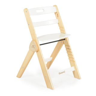 +Wooden high chair Caramel white - Kokolindo