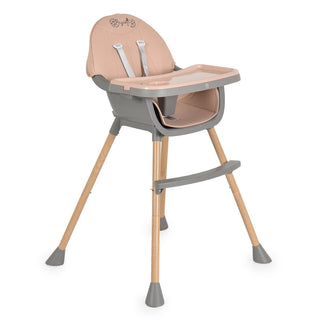 +High chair Biscotti 2 in 1 pink - Kokolindo