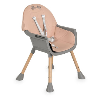 +High chair Biscotti 2 in 1 pink - Kokolindo