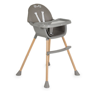 +High chair Biscotti 2 in 1 grey - Kokolindo