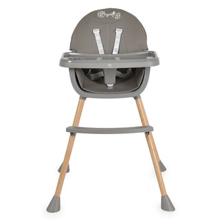 +High chair Biscotti 2 in 1 grey - Kokolindo