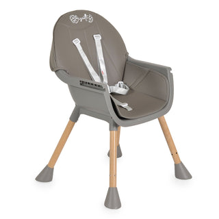 +High chair Biscotti 2 in 1 grey - Kokolindo
