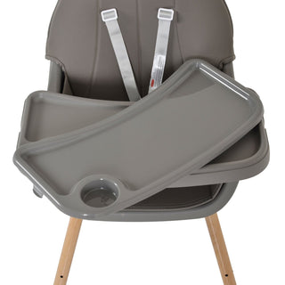 +High chair Biscotti 2 in 1 grey - Kokolindo
