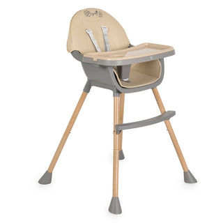+High chair Biscotti 2 in 1 beige - Kokolindo