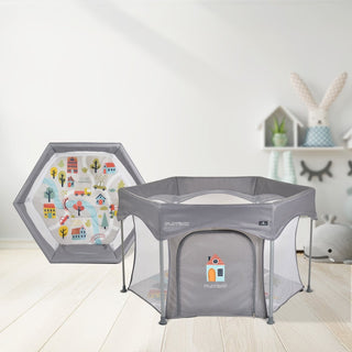 Parque de juegos Playbox gris - Kokolindo