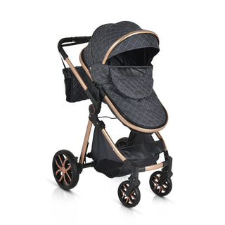 Cochecito convertible Alma Negro - Kokolindo