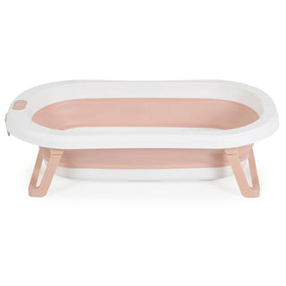 Set de baño con bañera plegable Palma rosa - Kokolindo
