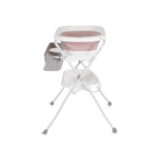 +Baby foldable bathtub with stand and changing table pink - Kokolindo
