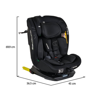 Silla de coche Vamos 40 - 150cm Negro - Kokolindo