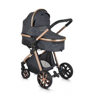 Cochecito convertible Alma Negro - Kokolindo