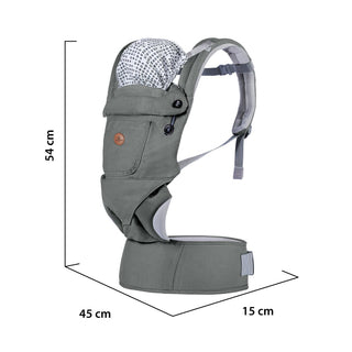 Mochila portabebés Bora gray BC2060 - Kokolindo