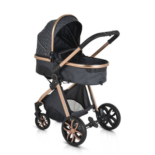 Cochecito convertible Alma Negro - Kokolindo
