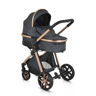 Cochecito convertible Alma Negro - Kokolindo