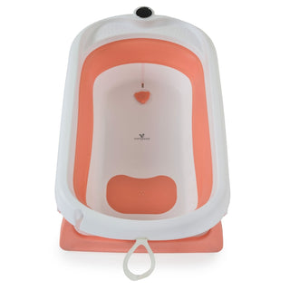 Set de baño con bañera plegable Balena rosa - Kokolindo