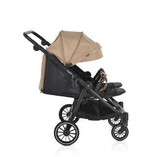 Silla de paseo gemelar TwinGo Beige - Kokolindo