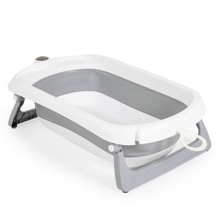 Set de baño con bañera plegable Balena gris - Kokolindo