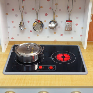 +Wooden Play Kitchen (with 7 cookware) - 7275 - Kokolindo