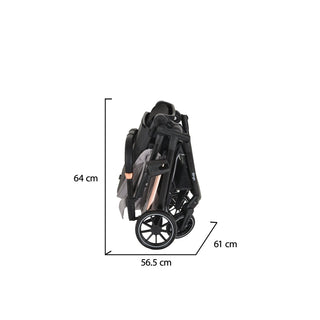 Cochecito convertible 2 en 1 Bingo Gris - Kokolindo