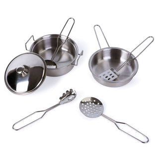 +Wooden Play Kitchen (with 7 cookware) - 7275 - Kokolindo
