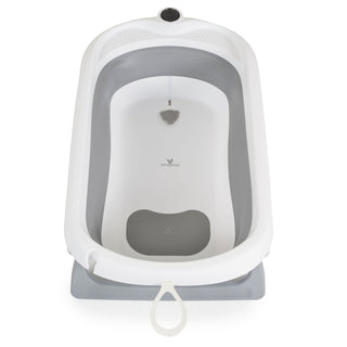 Set de baño con bañera plegable Balena gris - Kokolindo