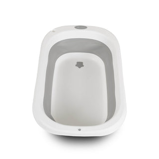 +Baby foldable bathtub with stand and changing table Como Grey - Kokolindo