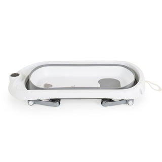 Set de baño con bañera plegable Balena gris - Kokolindo