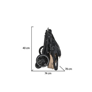 Silla de paseo gemelar TwinGo Beige - Kokolindo