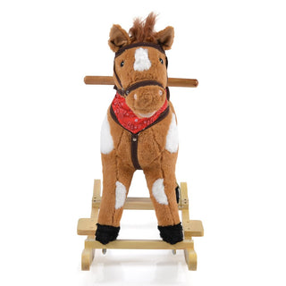+Plush rocking horse Thunder khaki WJ - 001 - Kokolindo