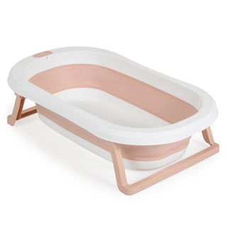 Set de baño con bañera plegable Palma rosa - Kokolindo