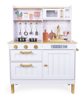 +Wooden Play Kitchen (with 7 cookware) - 7275 - Kokolindo